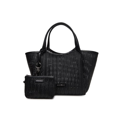 Torebka Emporio Armani EW001009 AF14309 UC001 Czarny ze sklepu eobuwie.pl w kategorii Torby Shopper bag - zdjęcie 183545657