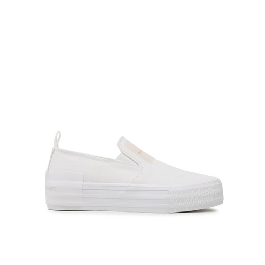 Tenisówki Calvin Klein Jeans Bold Vulc Flatf Slipon Wn YW0YW01040 Biały 41 eobuwie.pl