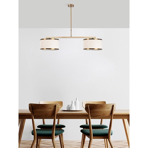 Opviq Lampa wisząca w kolorze złoto-kremowym - 100 x 75 cm ze sklepu Limango Polska w kategorii Oświetlenie - zdjęcie 183548536