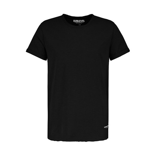 T-shirt męski czarny SUBLEVEL 