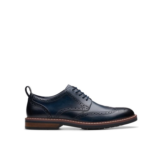 Półbuty Clarks Aldwin Limit 26178471 Granatowy ze sklepu eobuwie.pl w kategorii Buty eleganckie męskie - zdjęcie 183549797