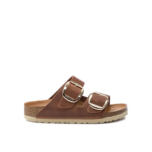 Klapki Birkenstock Arizona Big Buckle 1011073 Brązowy ze sklepu eobuwie.pl w kategorii Klapki damskie - zdjęcie 183549835