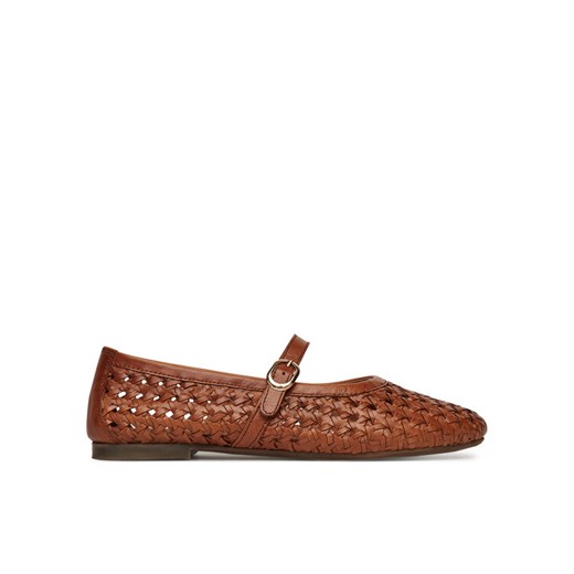 Baleriny Sergio Bardi WI45-F1104-01SB Brązowy ze sklepu eobuwie.pl w kategorii Balerinki - zdjęcie 183549898