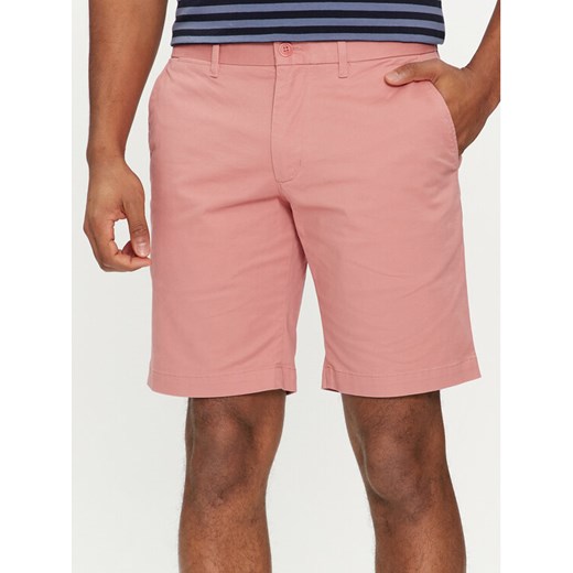 Tommy Hilfiger Szorty materiałowe Brooklyn MW0MW23563 Różowy Regular Fit ze sklepu MODIVO w kategorii Spodenki męskie - zdjęcie 183550468