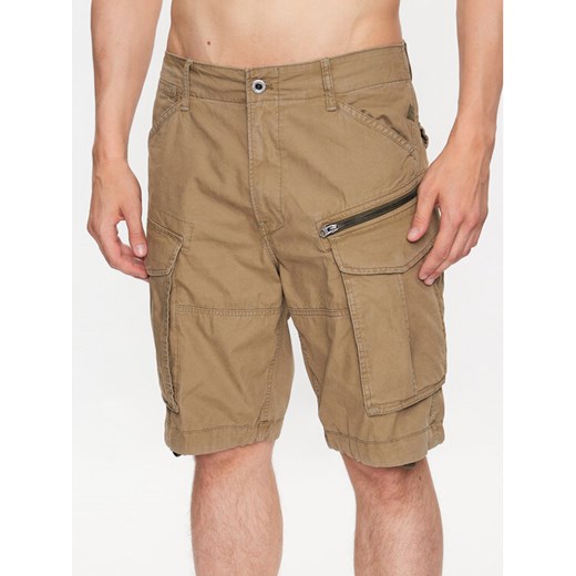 G-Star Raw Szorty materiałowe D08566-D387-B212 Zielony Relaxed Fit ze sklepu MODIVO w kategorii Spodenki męskie - zdjęcie 183551347