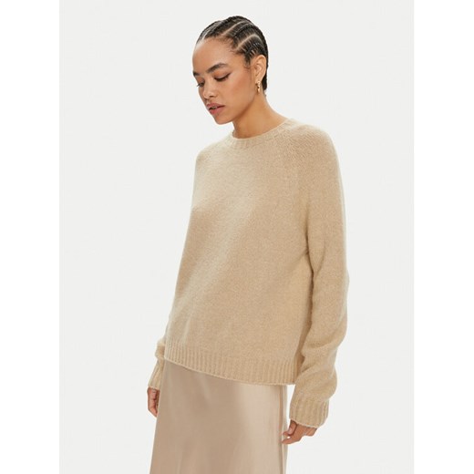 Weekend Max Mara Sweter Ghiacci 2425366111600 Beżowy Regular Fit S MODIVO
