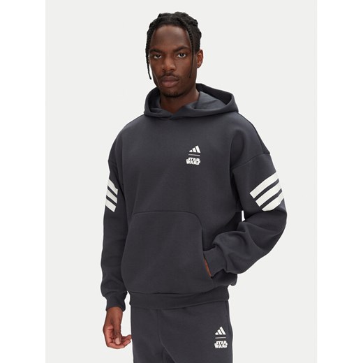 adidas Bluza Star Wars The Mandalorian™ JI5720 Szary Regular Fit ze sklepu MODIVO w kategorii Bluzy męskie - zdjęcie 183551407