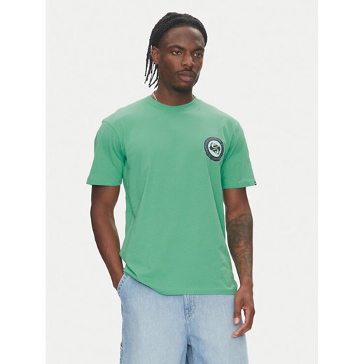 Quiksilver T-Shirt Circle Back Ss EQYZT08054 Zielony Regular Fit ze sklepu MODIVO w kategorii T-shirty męskie - zdjęcie 183551425