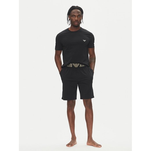 Emporio Armani Underwear Piżama EM000400 AF10772 UC001 Czarny Regular Fit ze sklepu MODIVO w kategorii Piżamy męskie - zdjęcie 183551525