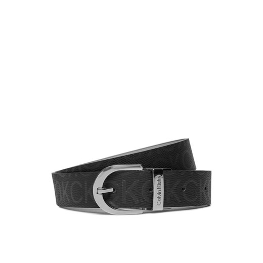 Calvin Klein Pasek Damski Ck Reversible Belt 3.0 Epi Mono K60K609981 Czarny ze sklepu MODIVO w kategorii Paski damskie - zdjęcie 183551528