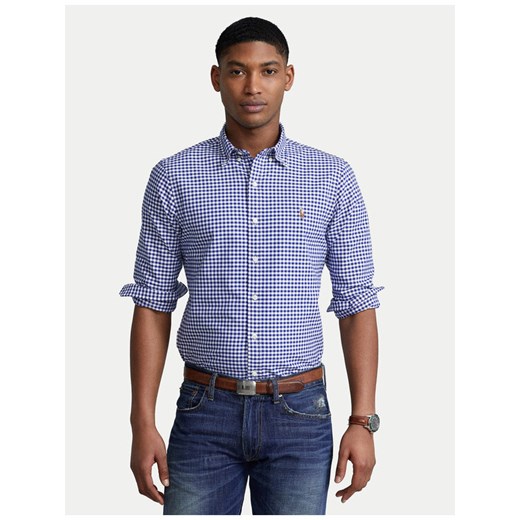 Polo Ralph Lauren Koszula Core Replen 710549084 Niebieski Slim Fit ze sklepu MODIVO w kategorii Koszule męskie - zdjęcie 183551535