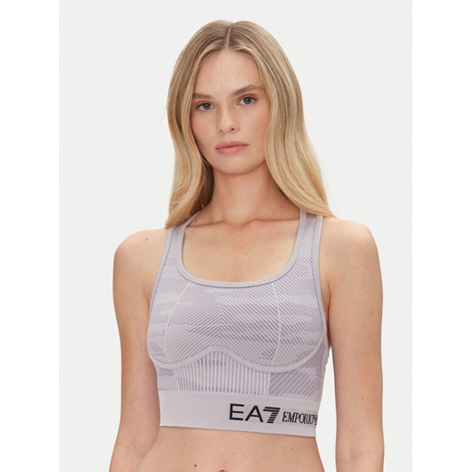 EA7 Emporio Armani Biustonosz sportowy 7W000517 AF13714 UA092 Fioletowy ze sklepu MODIVO w kategorii Biustonosze - zdjęcie 183551565