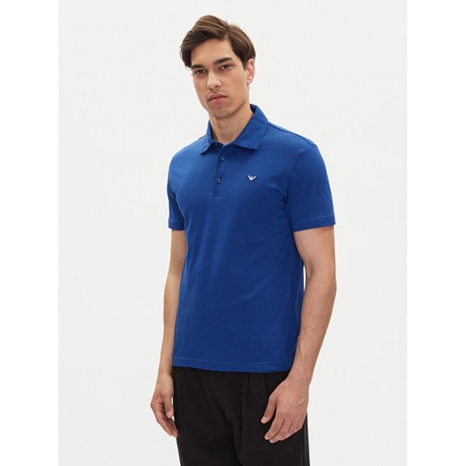 Emporio Armani Polo EM000571 AF12331 UB093 Niebieski Regular Fit ze sklepu MODIVO w kategorii T-shirty męskie - zdjęcie 183551625