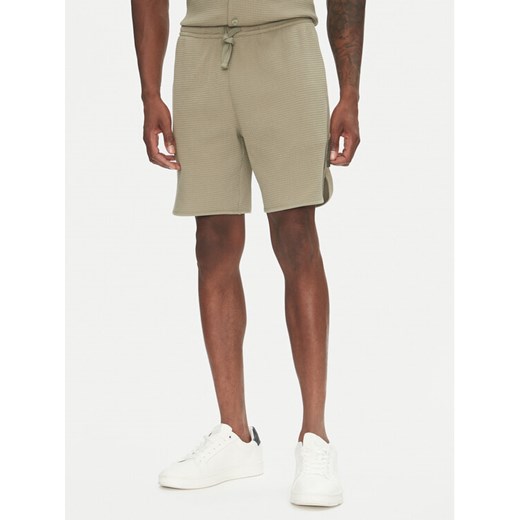 Emporio Armani Underwear Szorty sportowe EM000631 AF10792 U6274 Zielony Regular Fit ze sklepu MODIVO w kategorii Spodenki męskie - zdjęcie 183551636