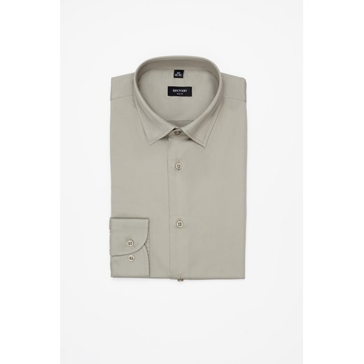 KOSZULA VERSONE 3308C DŁUGI RĘKAW SLIM FIT ZIELONA Z BAWEŁNĄ ze sklepu Recman w kategorii Koszule męskie - zdjęcie 183553077