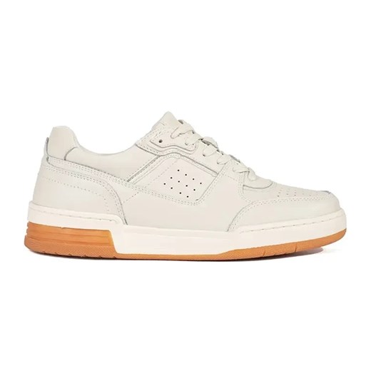 Jasnobeżowe sneakersy na platformie beżowy ze sklepu ButyModne.pl w kategorii Buty sportowe damskie - zdjęcie 183553628