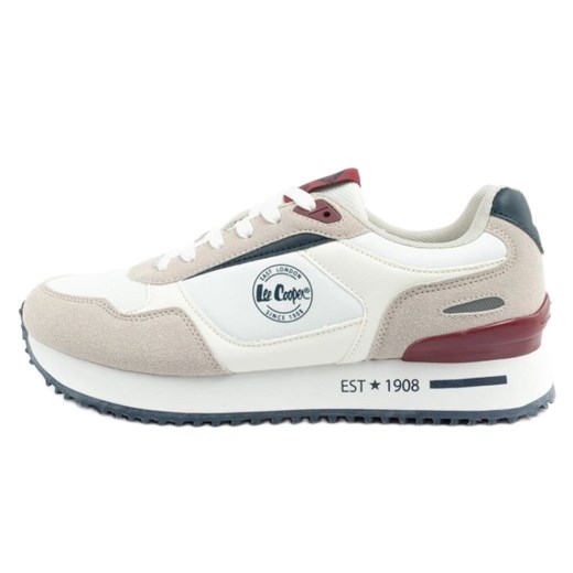 Buty Lee Cooper LCW-25-03-3388M męskie sportowe białe ze sklepu ButyModne.pl w kategorii Buty sportowe męskie - zdjęcie 183553778