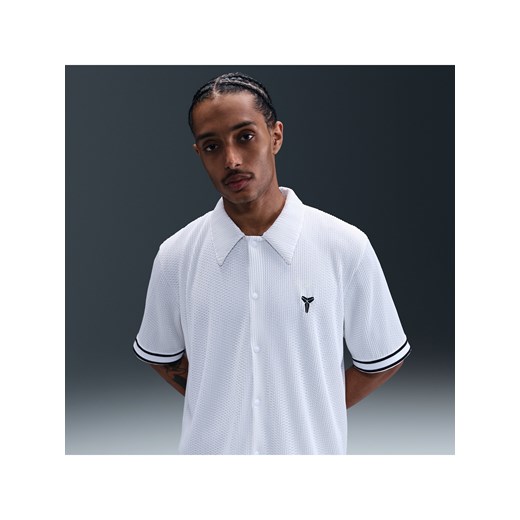 Męska plisowana koszulka z krótkim rękawem do koszykówki Kobe - Biel ze sklepu Nike poland w kategorii T-shirty męskie - zdjęcie 183555166