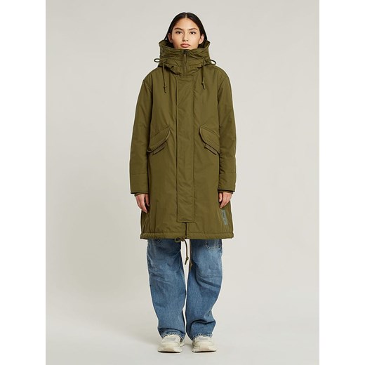 G-Star Parka w kolorze khaki ze sklepu Limango Polska w kategorii Kurtki damskie - zdjęcie 183556416