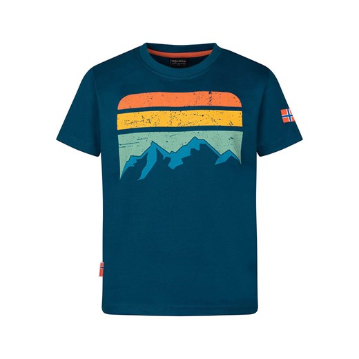Trollkids Koszulka &quot;Falketind T&quot; w kolorze granatowym ze sklepu Limango Polska w kategorii T-shirty chłopięce - zdjęcie 183556486