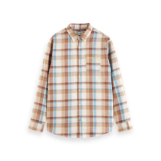 SCOTCH&SODA koszula męska z klasycznym kołnierzykiem na jesień 