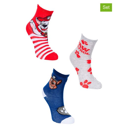 Paw Patrol Skarpety (3 pary) &quot;Psi Patrol&quot; ze wzorem ze sklepu Limango Polska w kategorii Skarpetki dziecięce - zdjęcie 183556609