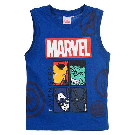Avengers Top &quot;Avengers Classic&quot; w kolorze niebieskim ze wzorem ze sklepu Limango Polska w kategorii T-shirty chłopięce - zdjęcie 183556617