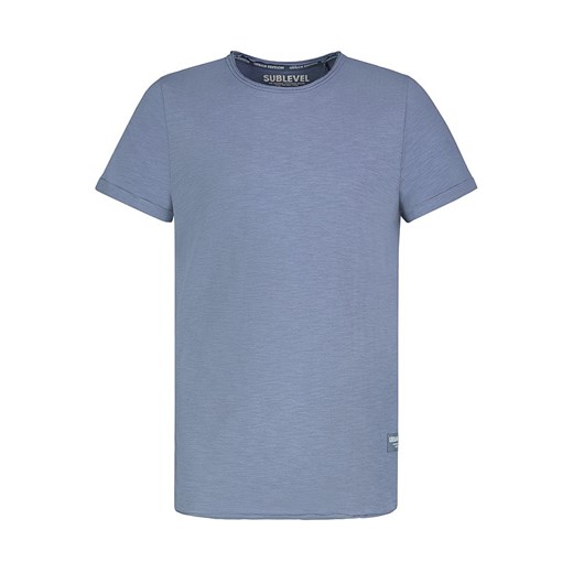 T-shirt męski SUBLEVEL niebieski