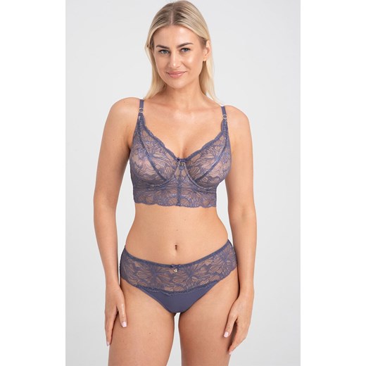 Samanta stringi damskie antracytowe Mila C400, Kolor antracytowy, Rozmiar L, Samanta ze sklepu Intymna w kategorii Majtki damskie - zdjęcie 183557185