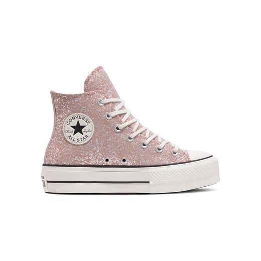 Converse Sneakersy &quot;Ctas Lift Platform Gltter&quot; w kolorze jasnoróżowym ze sklepu Limango Polska w kategorii Trampki damskie - zdjęcie 183557247