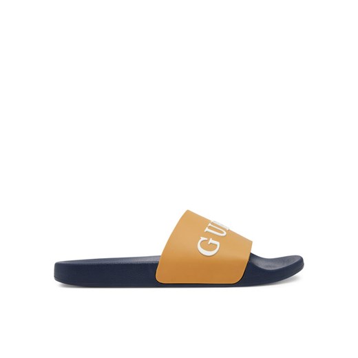 Klapki Guess F5GZ06 BB00F Brązowy ze sklepu eobuwie.pl w kategorii Klapki męskie - zdjęcie 183557405