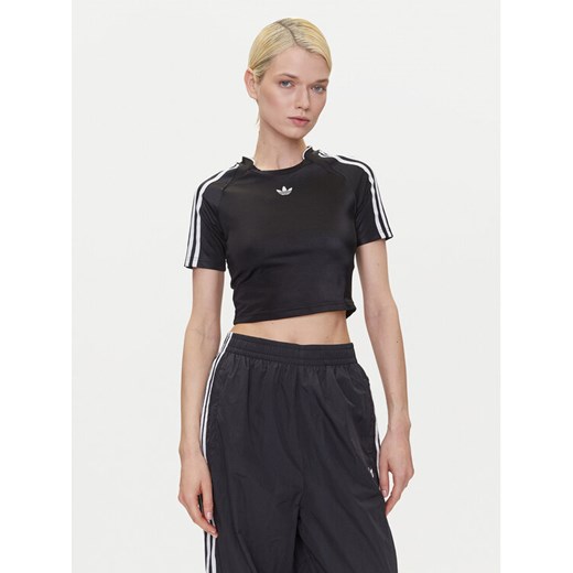 adidas T-Shirt adicolor Teamgeist Baby JD0268 Czarny Slim Fit ze sklepu MODIVO w kategorii Bluzki damskie - zdjęcie 183558319