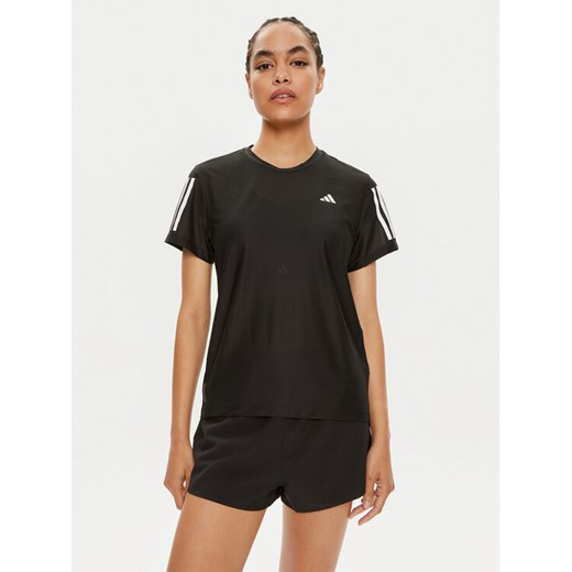 adidas Koszulka techniczna Own The Run IN2961 Czarny Regular Fit ze sklepu MODIVO w kategorii Bluzki damskie - zdjęcie 183558369