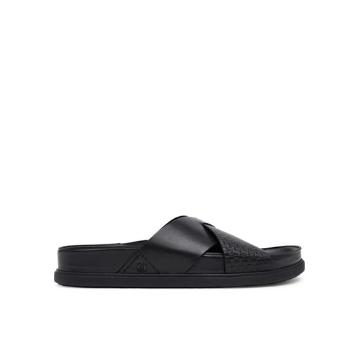 Clarks Klapki Torford Cross 26181382 Czarny ze sklepu MODIVO w kategorii Klapki męskie - zdjęcie 183558377