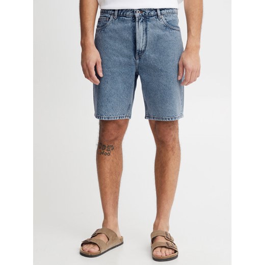 Solid Szorty jeansowe 21107657 Niebieski Straight Fit ze sklepu MODIVO w kategorii Spodenki męskie - zdjęcie 183558486