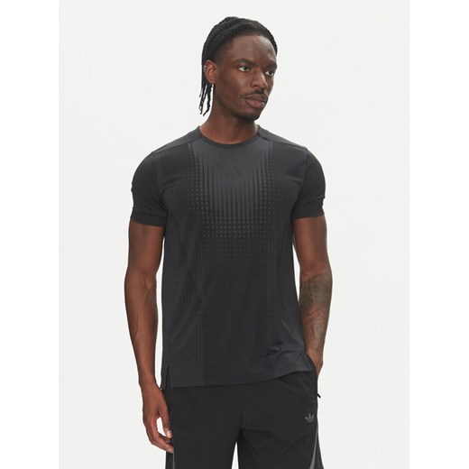 adidas Koszulka techniczna Airchill JI8196 Czarny Slim Fit ze sklepu MODIVO w kategorii T-shirty męskie - zdjęcie 183558497