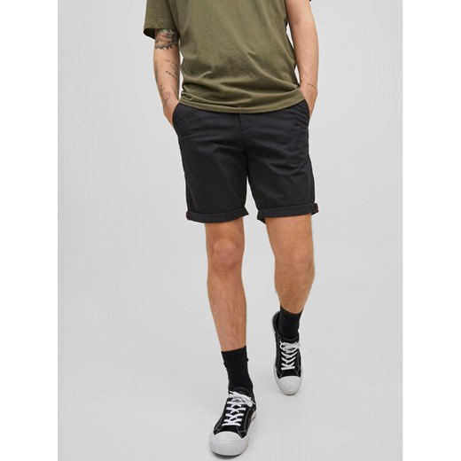 Jack & Jones Szorty materiałowe Bowie 12165604 Czarny Regular Fit - id: 0000208774079 - marki Jack & Jones - 183558565 Jack & Jones Szorty materiałowe Bowie 12165604 Czarny Regular Fit ze sklepu MODIVO w kategorii Spodenki męskie - zdjęcie 183558565
