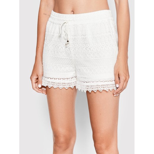 Vero Moda Szorty materiałowe Honey 10190155 Biały Regular Fit ze sklepu MODIVO w kategorii Szorty - zdjęcie 183558598