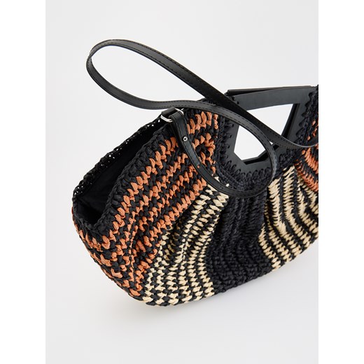 Reserved - Pleciona torebka koszyk - wielobarwny Reserved ONE SIZE Reserved