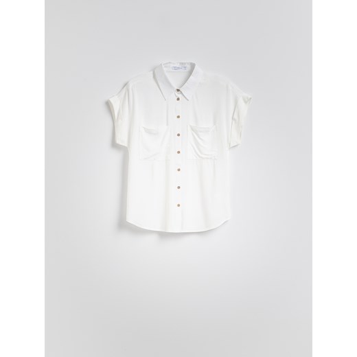 Reserved - Koszula z krótkim rękawem - biały Reserved L Reserved