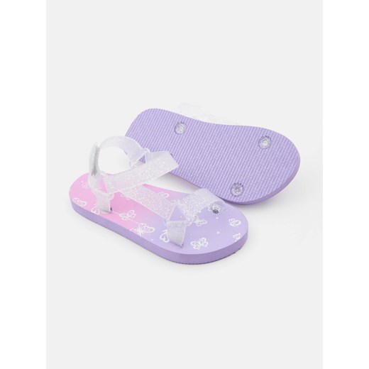 Sinsay - Sandały z brokatowymi paskami - wielobarwny Sinsay 27 Sinsay