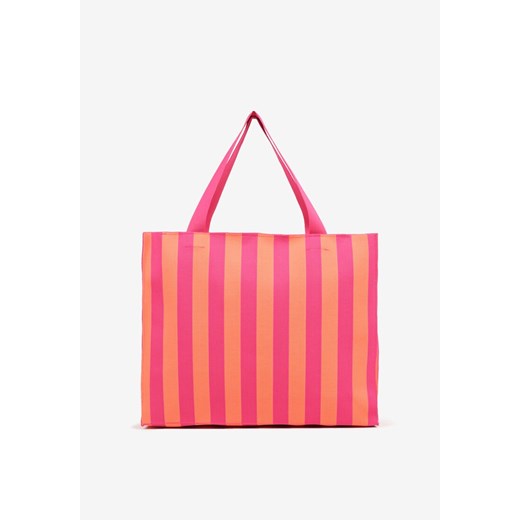 Pomarańczowa Torebka w Typie Shopper w Pasy Saliviella ze sklepu renee.pl w kategorii Torby letnie - zdjęcie 183561417