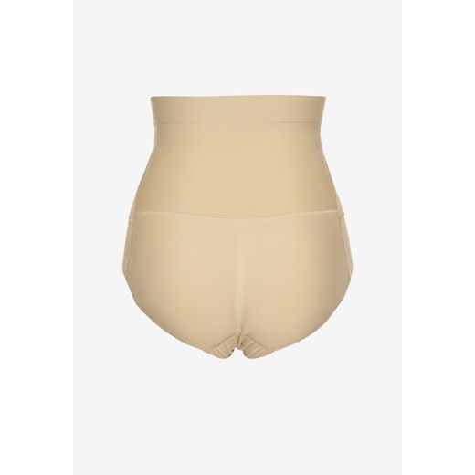 Beżowa Bielizna Modelująca Majtki z Gorsetem Push Up Inenlira XXL promocja born2be.pl