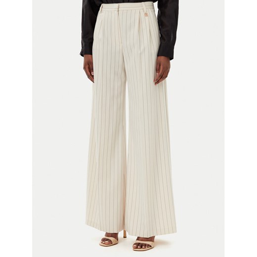 Fracomina Spodnie palazzo FR25SV3002W761D4 Beżowy Wide Leg ze sklepu MODIVO w kategorii Spodnie damskie - zdjęcie 183562268