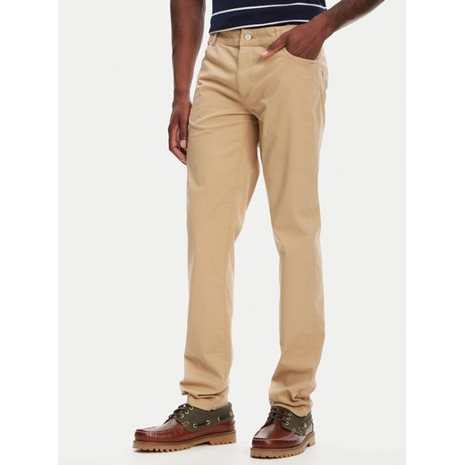 Kappa Spodnie materiałowe Gabardine 67117PW Beżowy Regular Fit ze sklepu MODIVO w kategorii Spodnie męskie - zdjęcie 183562319