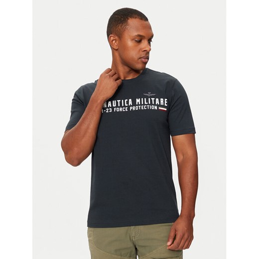 Aeronautica Militare T-Shirt 242TS1942J538 Granatowy Regular Fit Aeronautica Militare L MODIVO