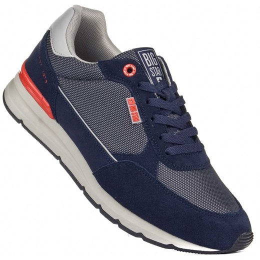 Buty męskie sportowe półbuty memory foam Big Star LL174122 granatowe ze sklepu butyolivier w kategorii Półbuty męskie - zdjęcie 183563988