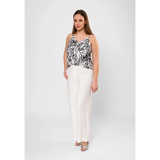 Satynowy top w czarno-biały wzór Molton 44 Molton