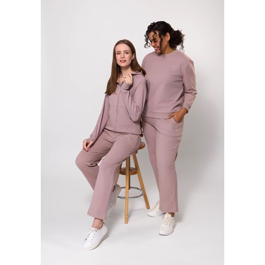 Beżowa bawełniana bluza na suwak ze sklepu Molton w kategorii Bluzy damskie - zdjęcie 183566387