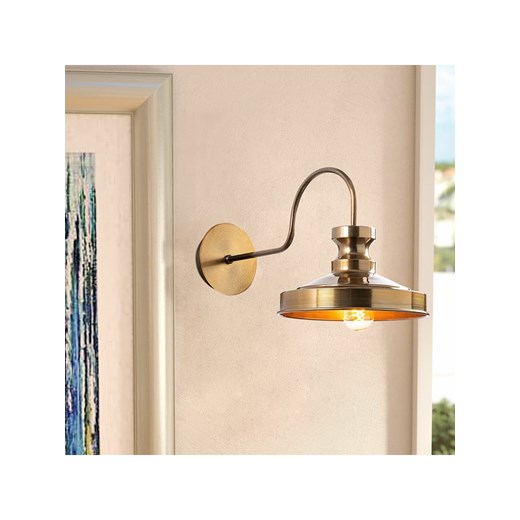 Opviq Lampa ścienna &quot;Berceste&quot; w kolorze złotym - 22 x 23 cm ze sklepu Limango Polska w kategorii Lampy ścienne - zdjęcie 183570729